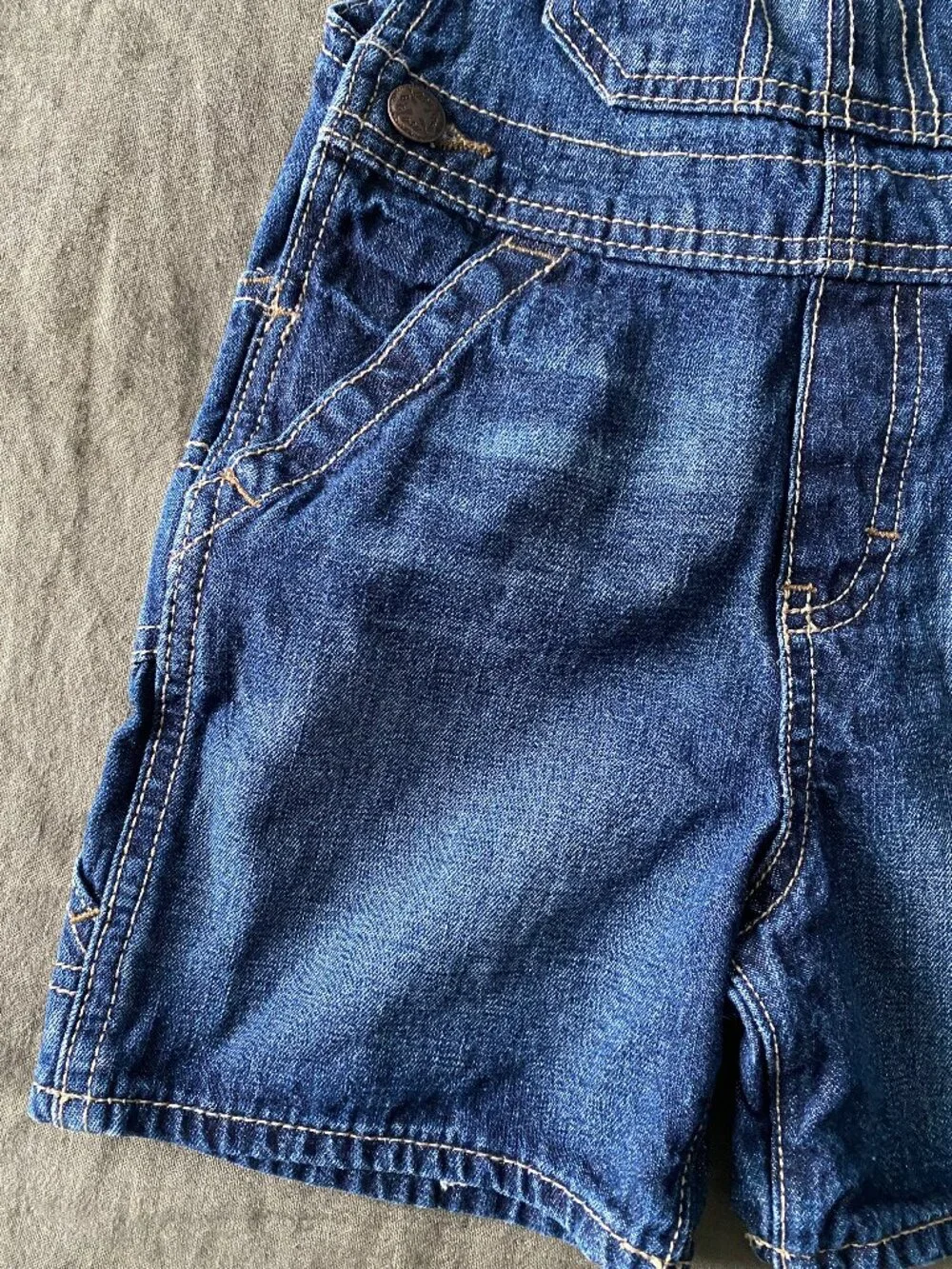 OshKosh B'gosh Denim Shorts Overalls